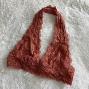 Free People Intimates Galloon Lace Halter Bra